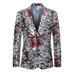 Men’s Single Breasted Floral Suit Blazer Jacket Size 34 NWT